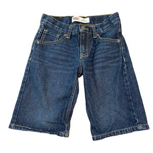 NWOT‎ Levi’s 505 Regular Size 7 Dark Wash Denim Adjustable Shorts Boy Kid